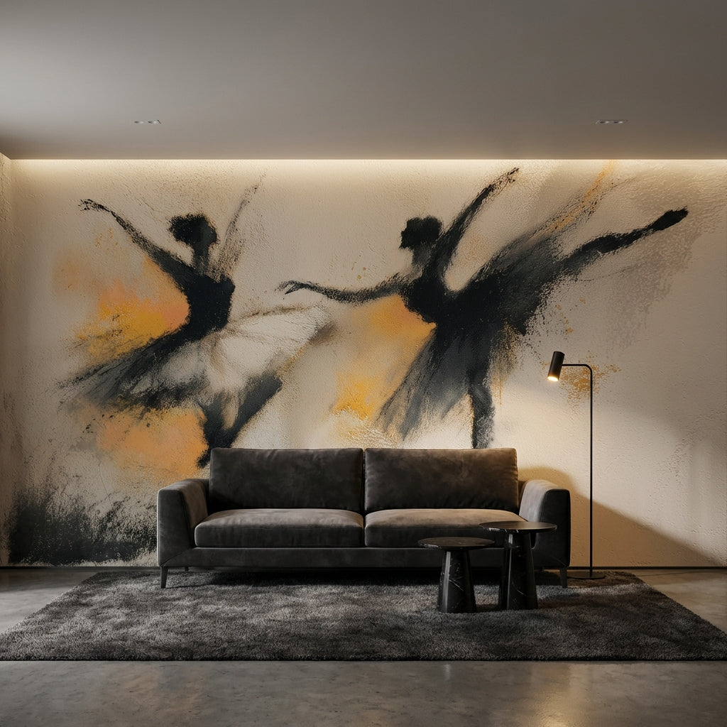 Dance Wallpaper Movement Grace Removable Wall Decor