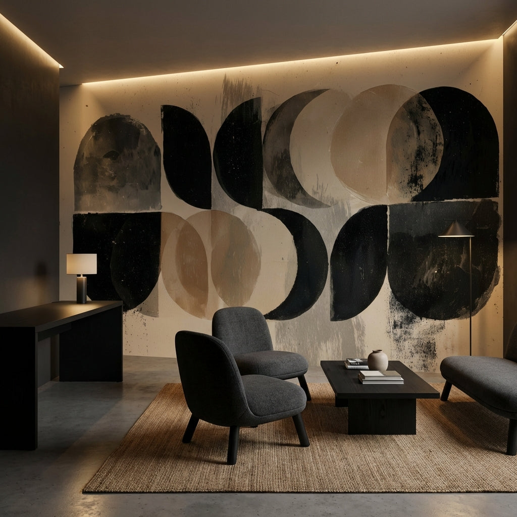 Geometric Wallpaper Abstract Removable Modern Wall Mural