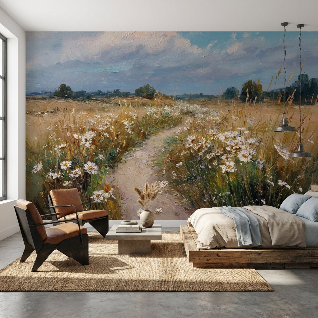 Cloudy Sky Wallpaper Nature Landscape Wall Decor