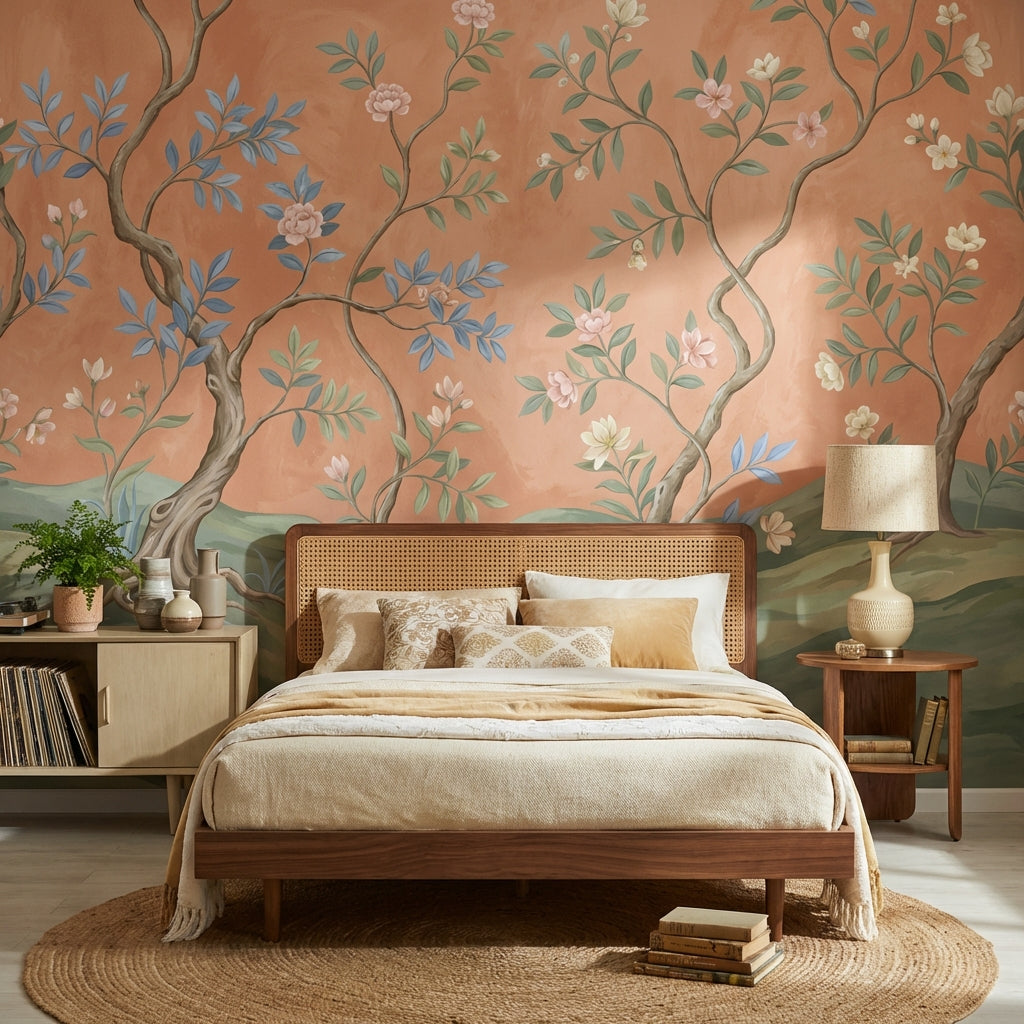 Botanical Wallpaper Vintage Elegant Wall Mural