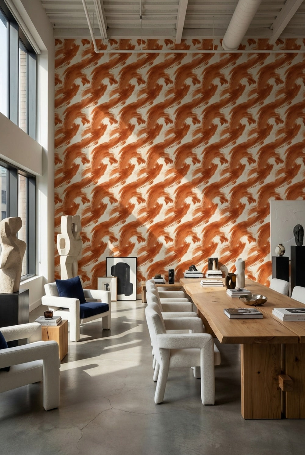 Dynamic Wallpaper Abstract Mural Energetic Wall Decor