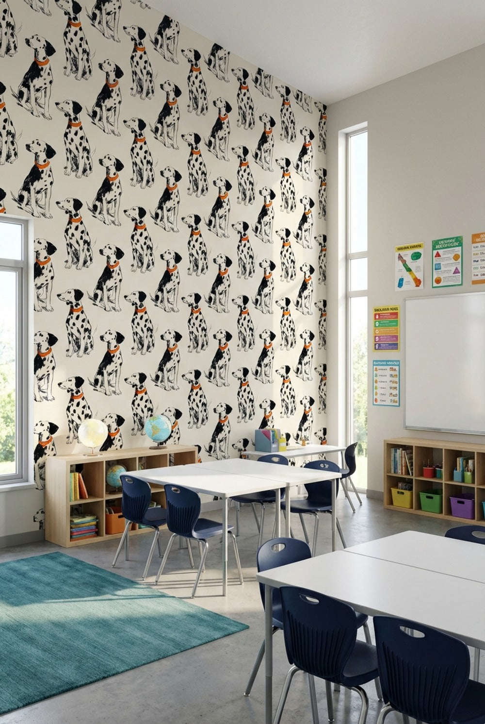 Dalmatian Wallpaper Dogs Removable Animal Print Wall Mural