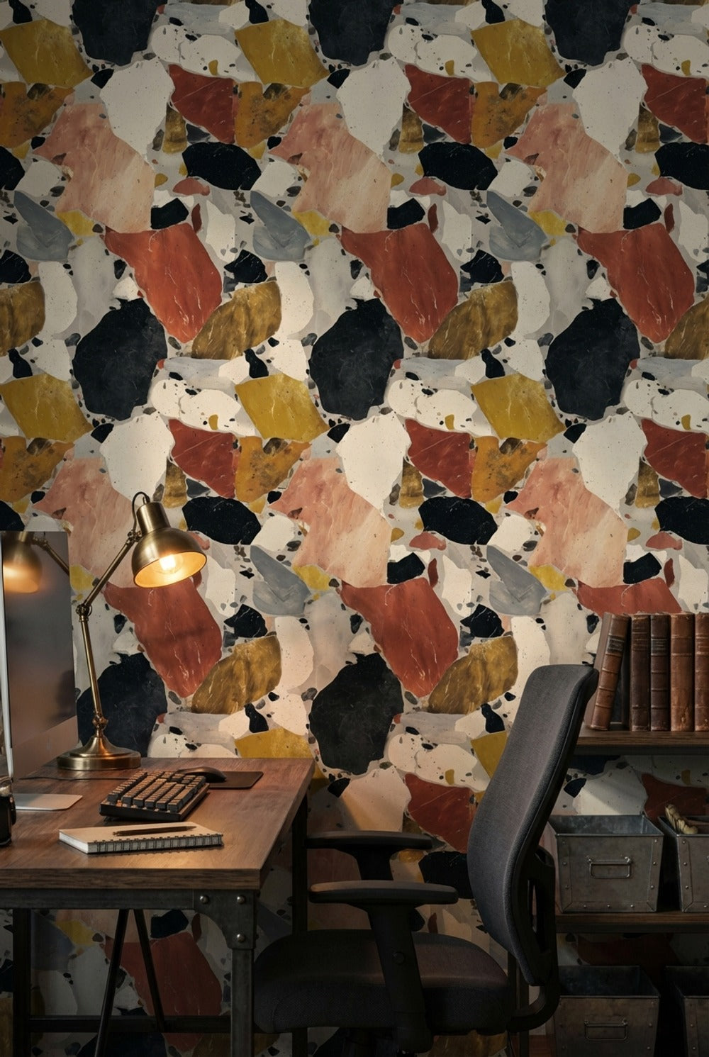 Abstract Pattern Wallpaper Marble Modern Decorative Mural