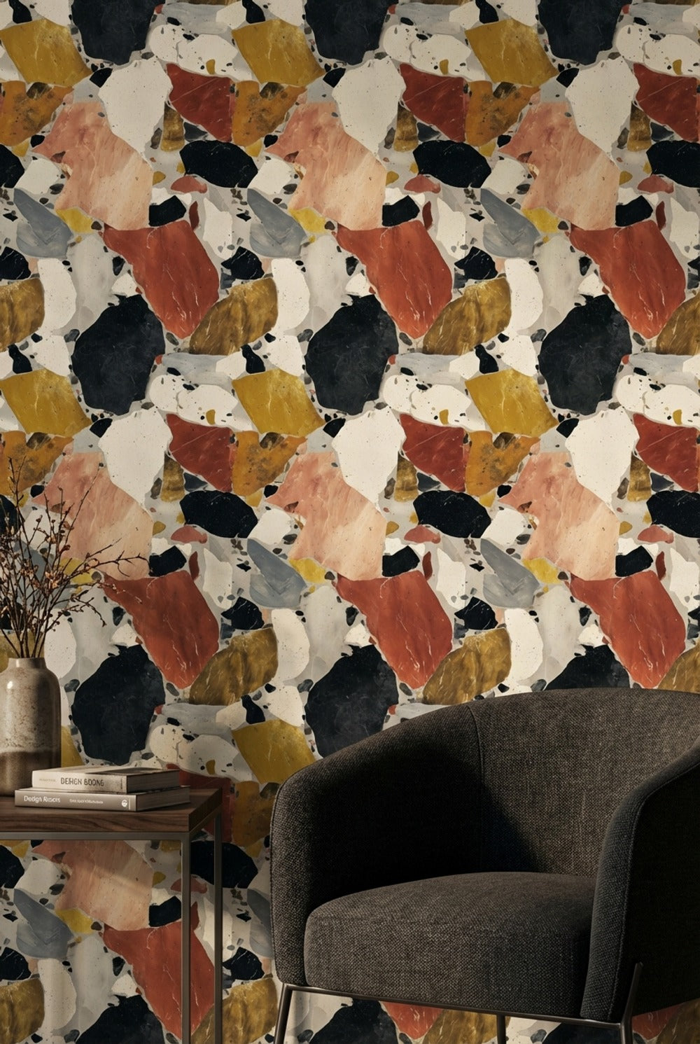 Abstract Pattern Wallpaper Marble Modern Decorative Mural