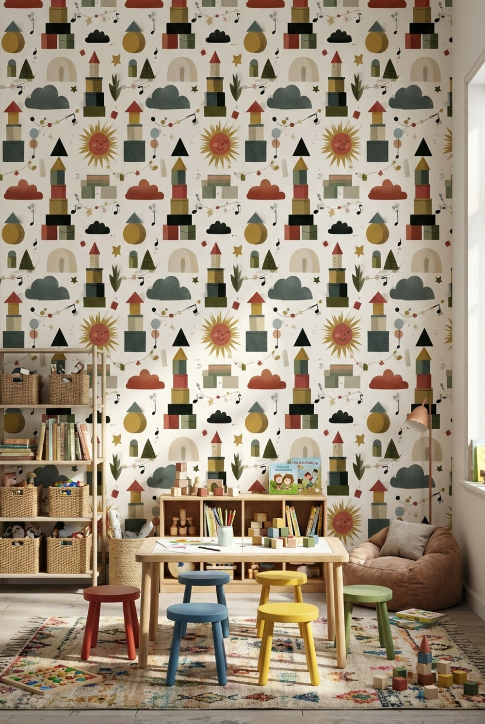 Shades Of Green Wallpaper Music Starry Wall Mural