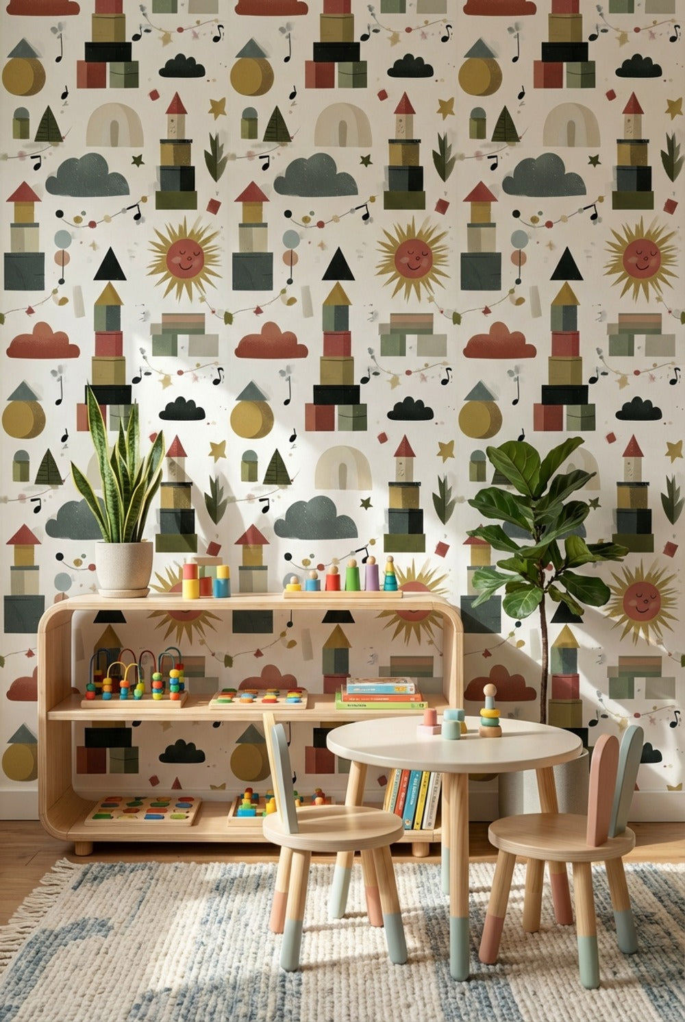 Shades Of Green Wallpaper Music Starry Wall Mural