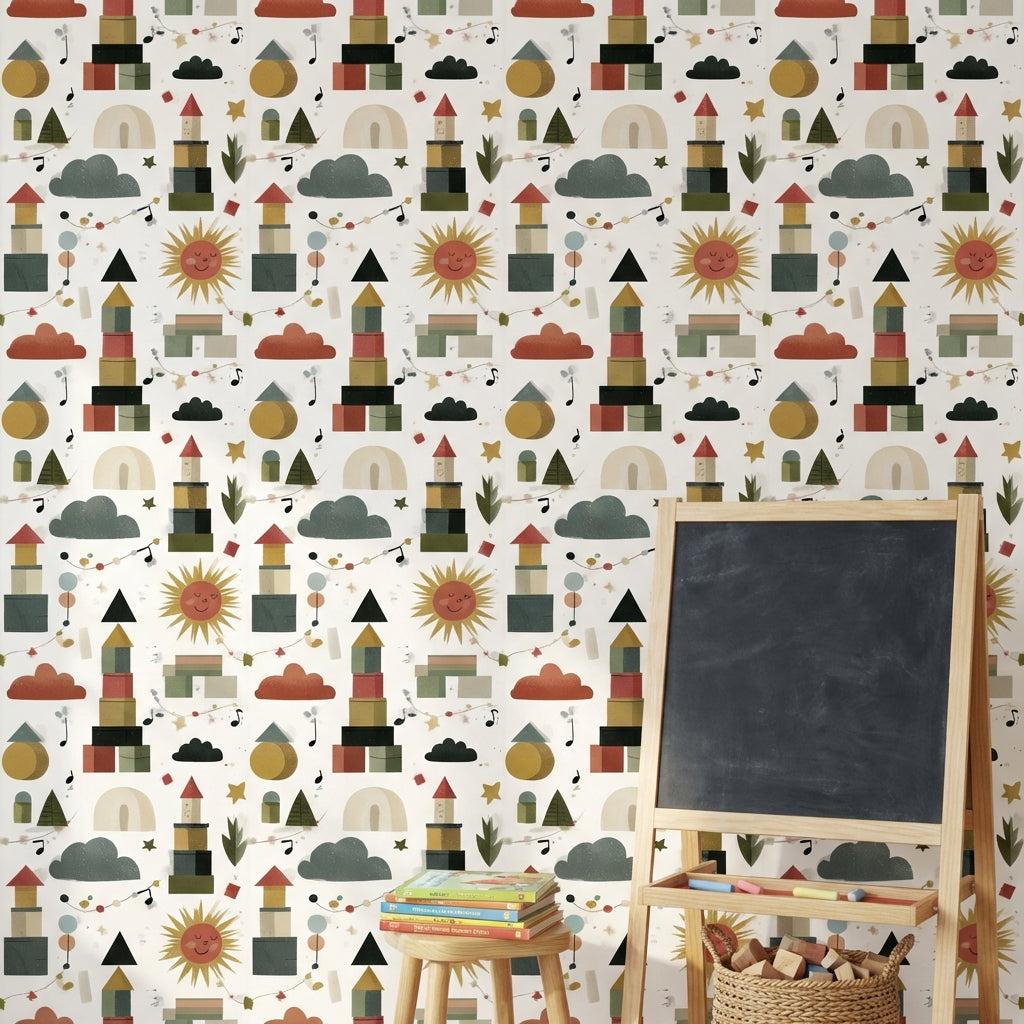 Shades Of Green Wallpaper Music Starry Wall Mural