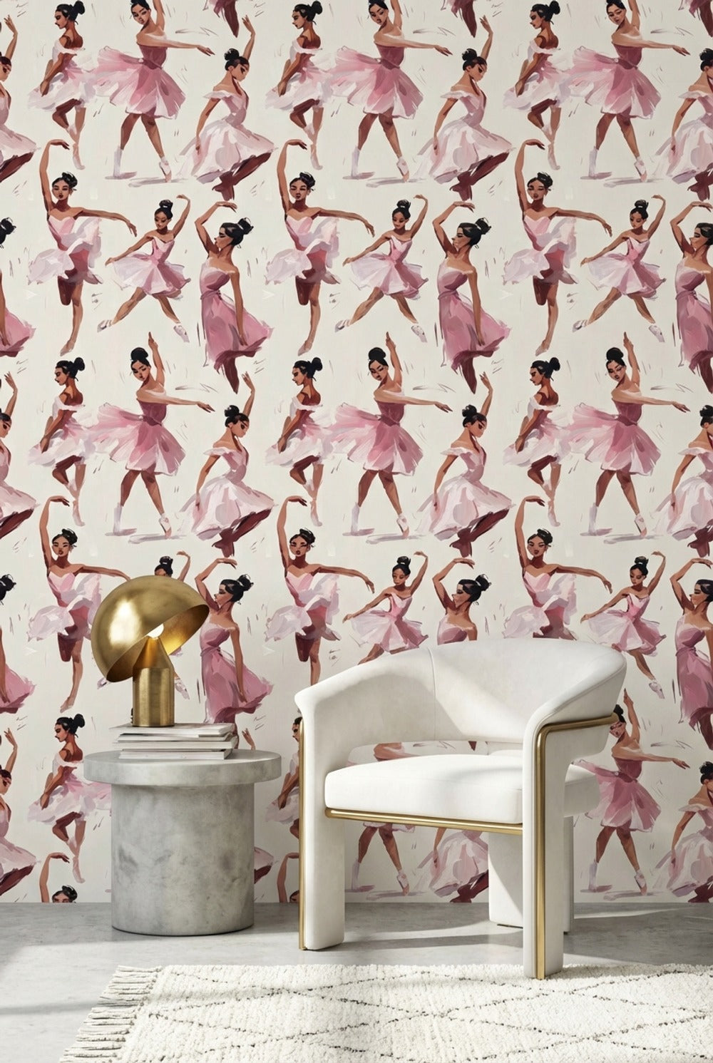 Ballerinas Wallpaper Dance Abstract Removable Wall Decor