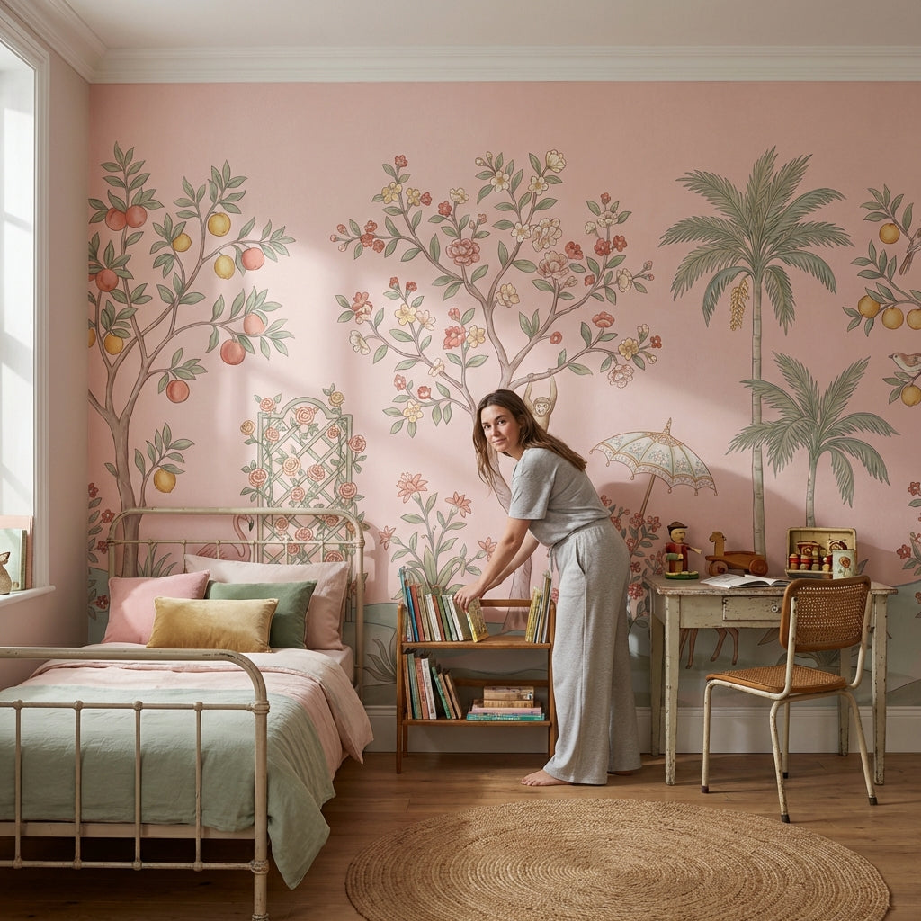 Vintage Wallpaper Tropical Jungle Wall Mural