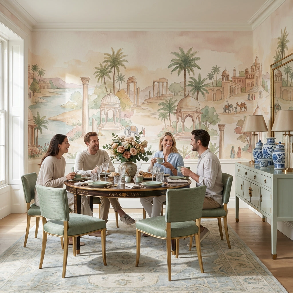 Ancient Landscape Wallpaper Cultural Architecture Wall Mural