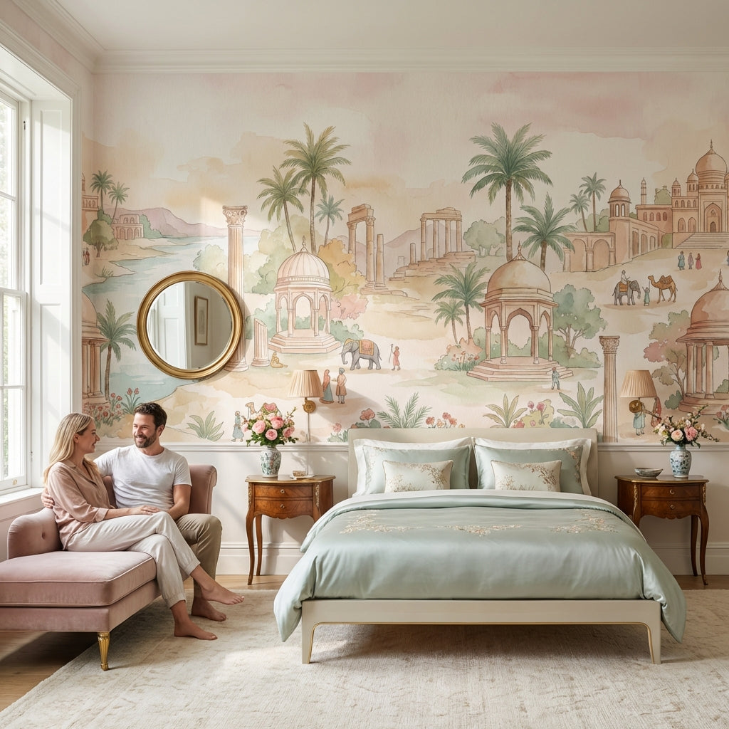 Ancient Landscape Wallpaper Cultural Architecture Wall Mural