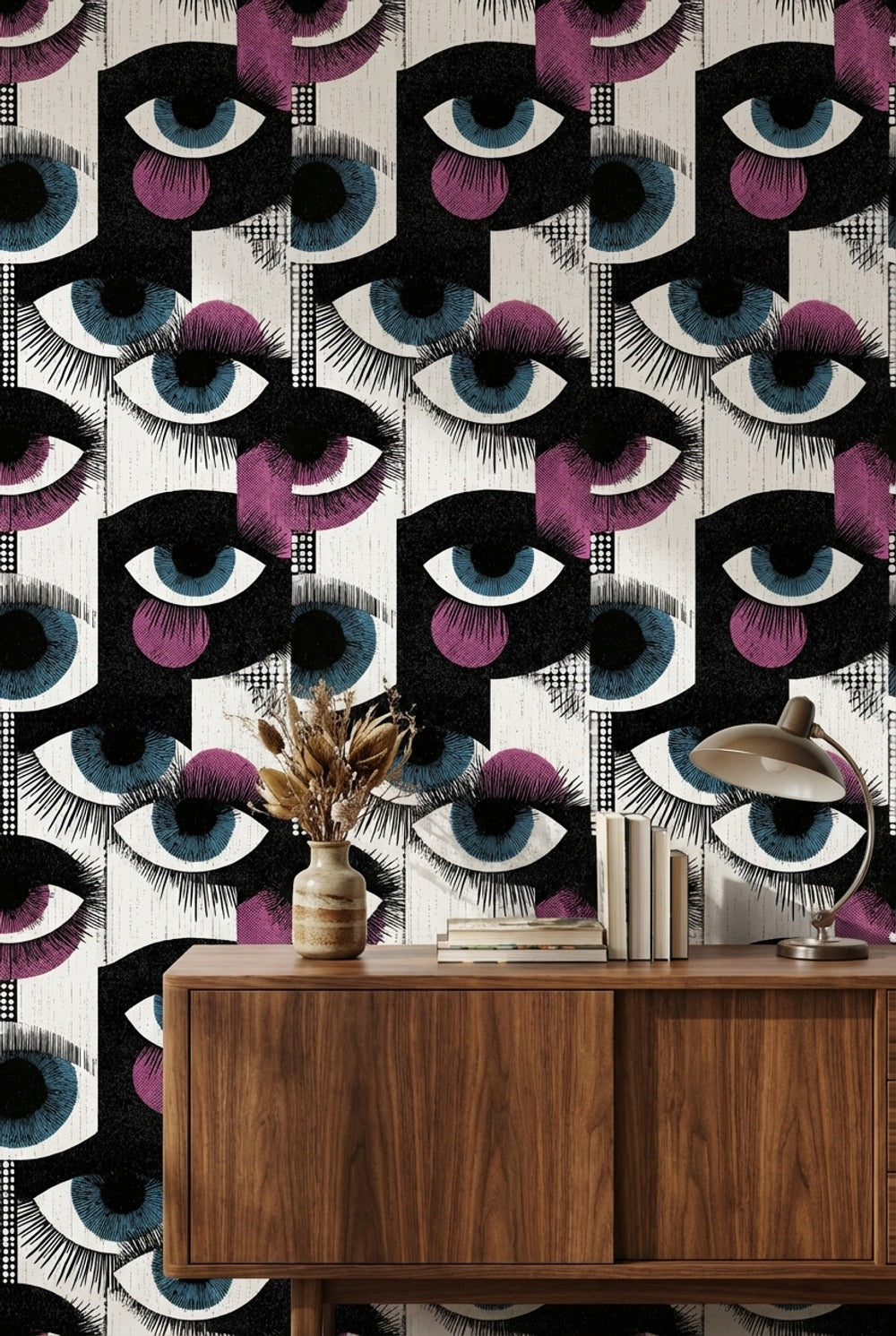 White Background Wallpaper Geometric Abstract Wall Mural