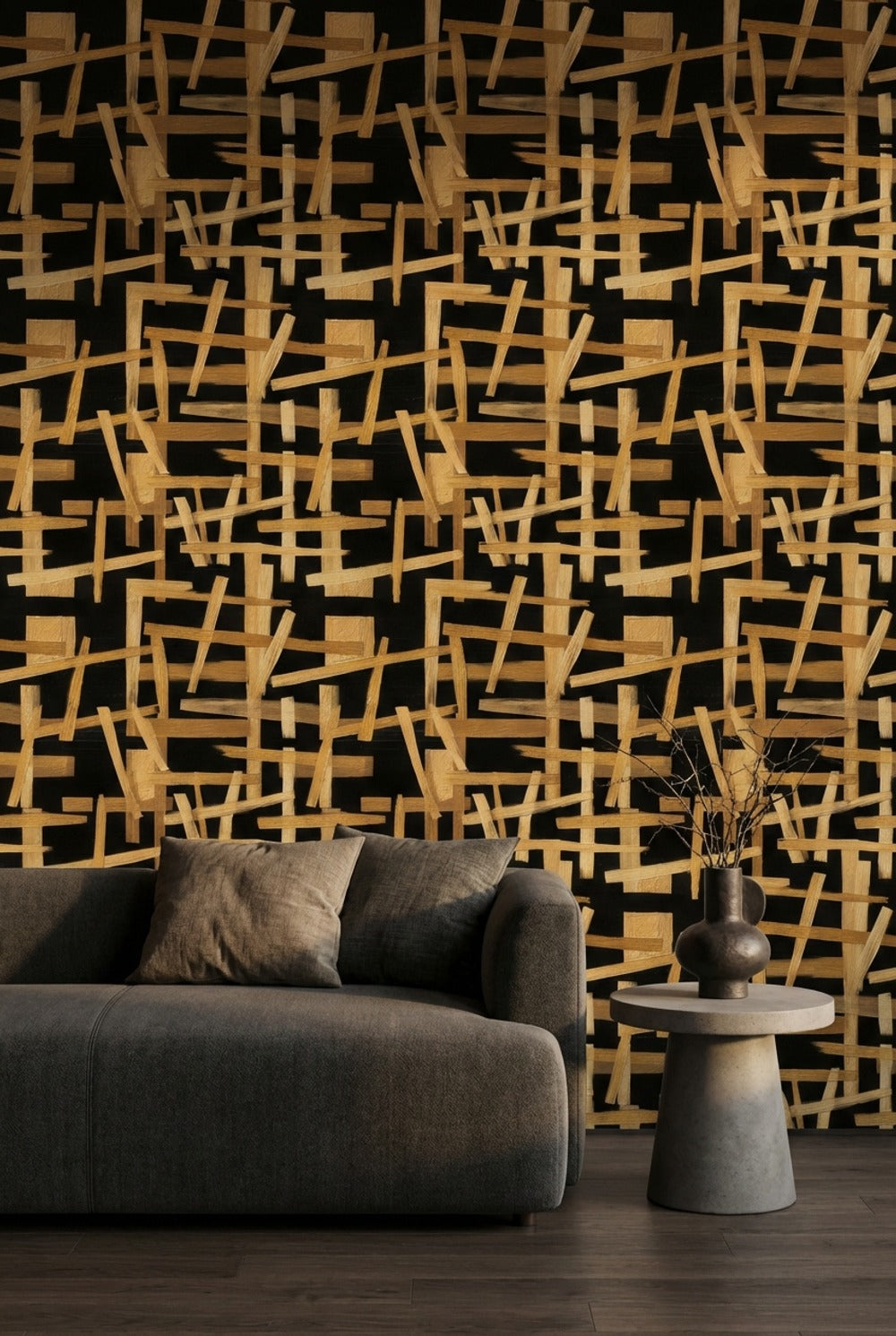 Geometric Wallpaper Modern Abstract Decorative Mural