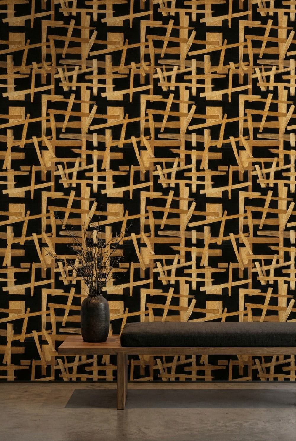 Geometric Wallpaper Modern Abstract Decorative Mural
