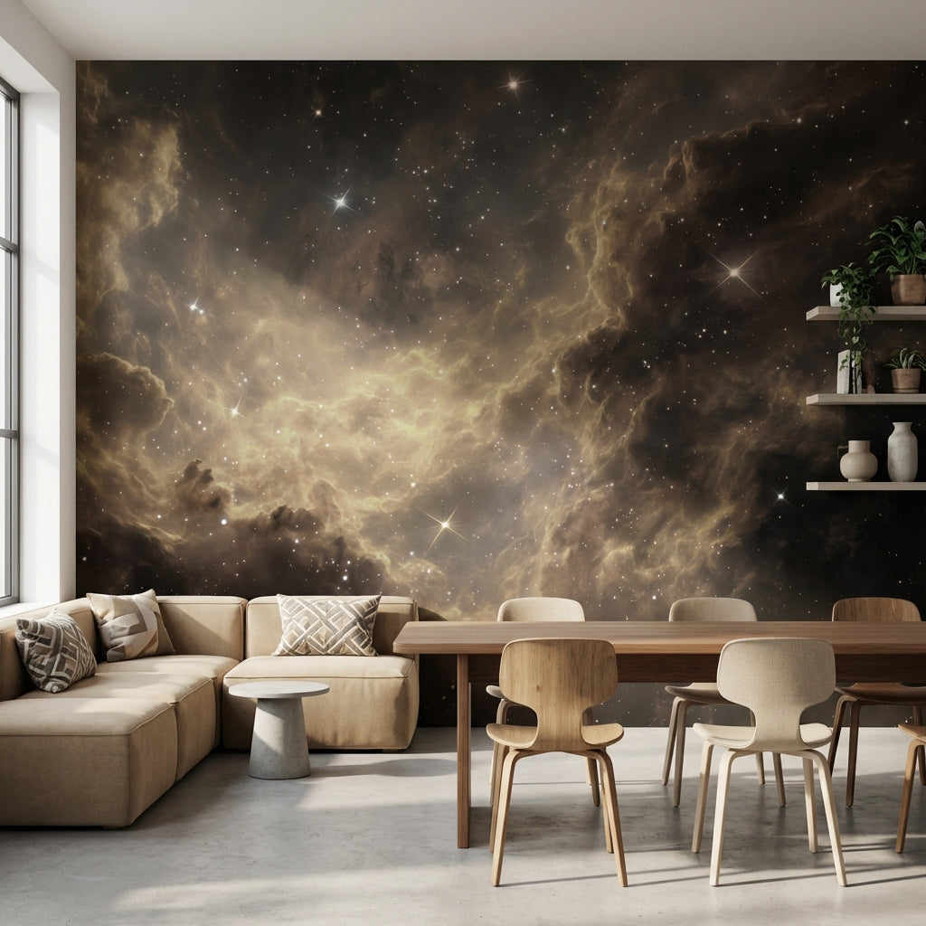 Nebula Cosmic Wallpaper Stars Removable Space Wall Decor