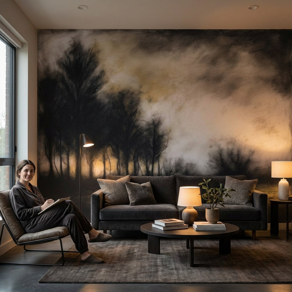 Cloudy Sky Wallpaper Nature Abstract Wall Decor