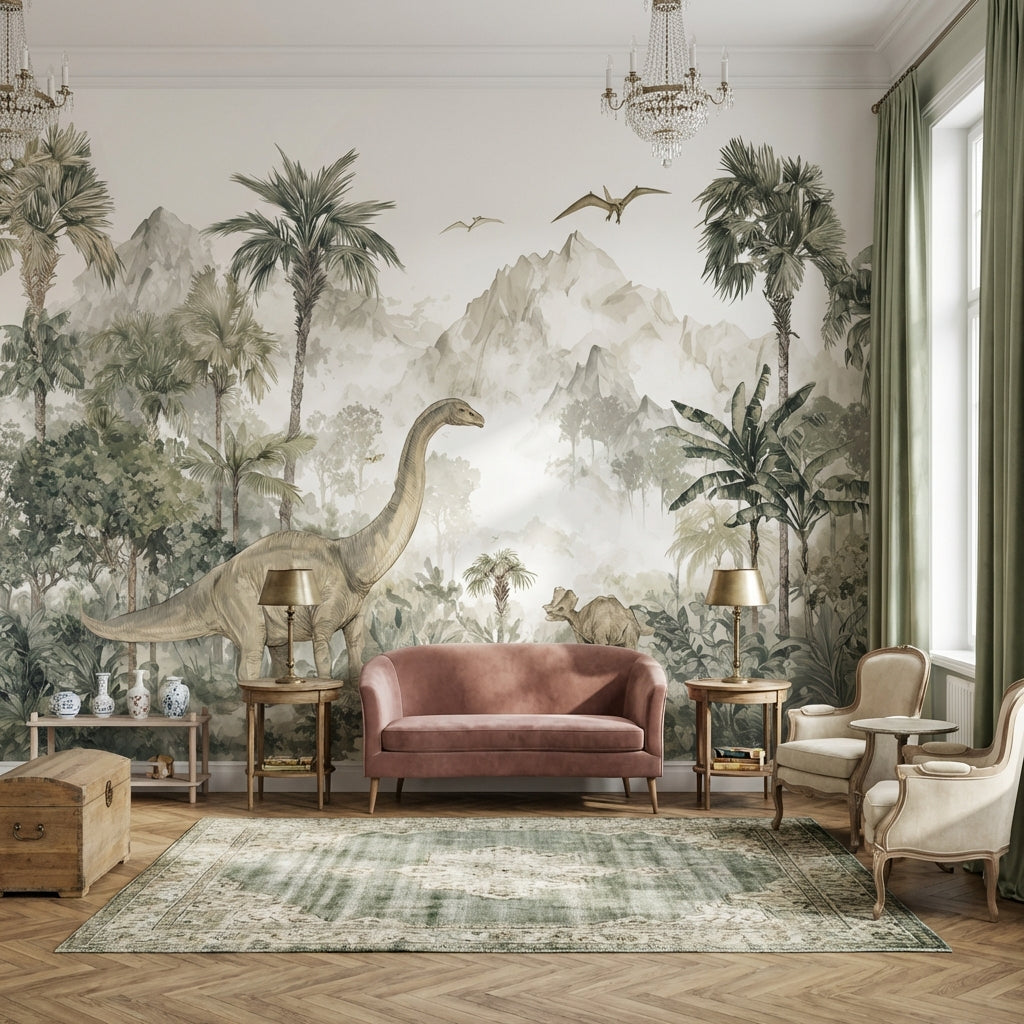 Dinosaurs Wallpaper Prehistoric Removable Nature Wall Mural