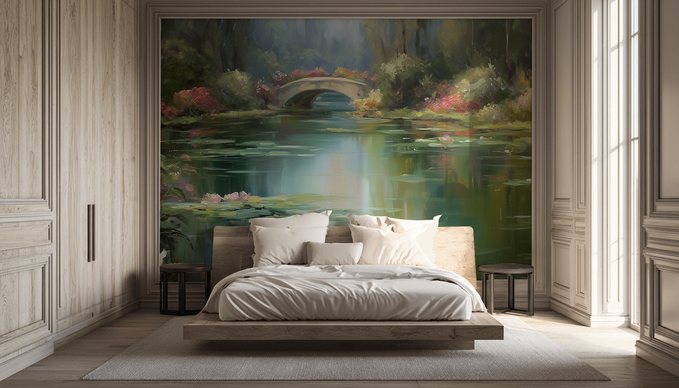 Nature Landscape Wallpaper Greenery Serene Wall Decor