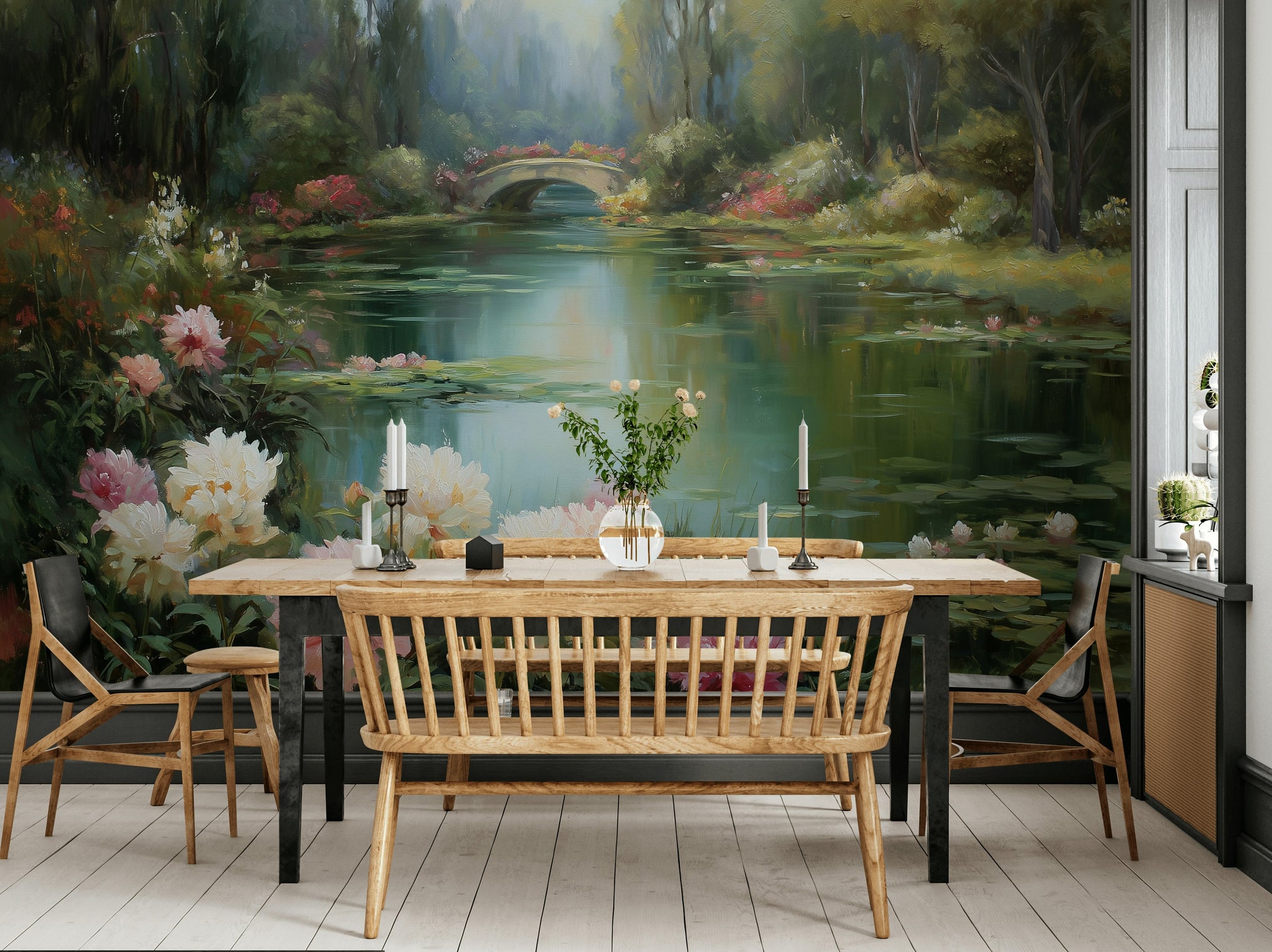 Nature Landscape Wallpaper Greenery Serene Wall Decor