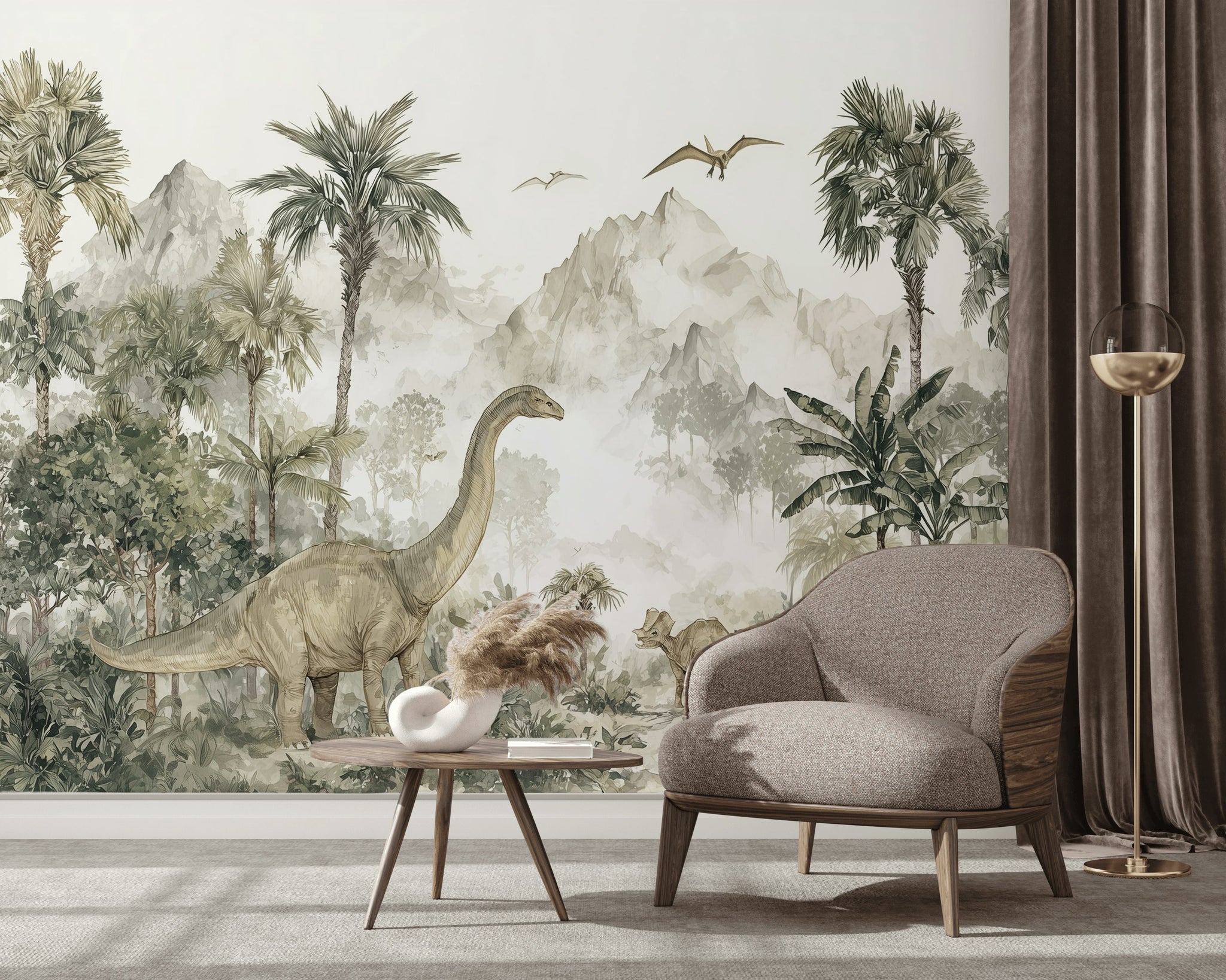 Dinosaurs Wallpaper Prehistoric Removable Nature Wall Mural
