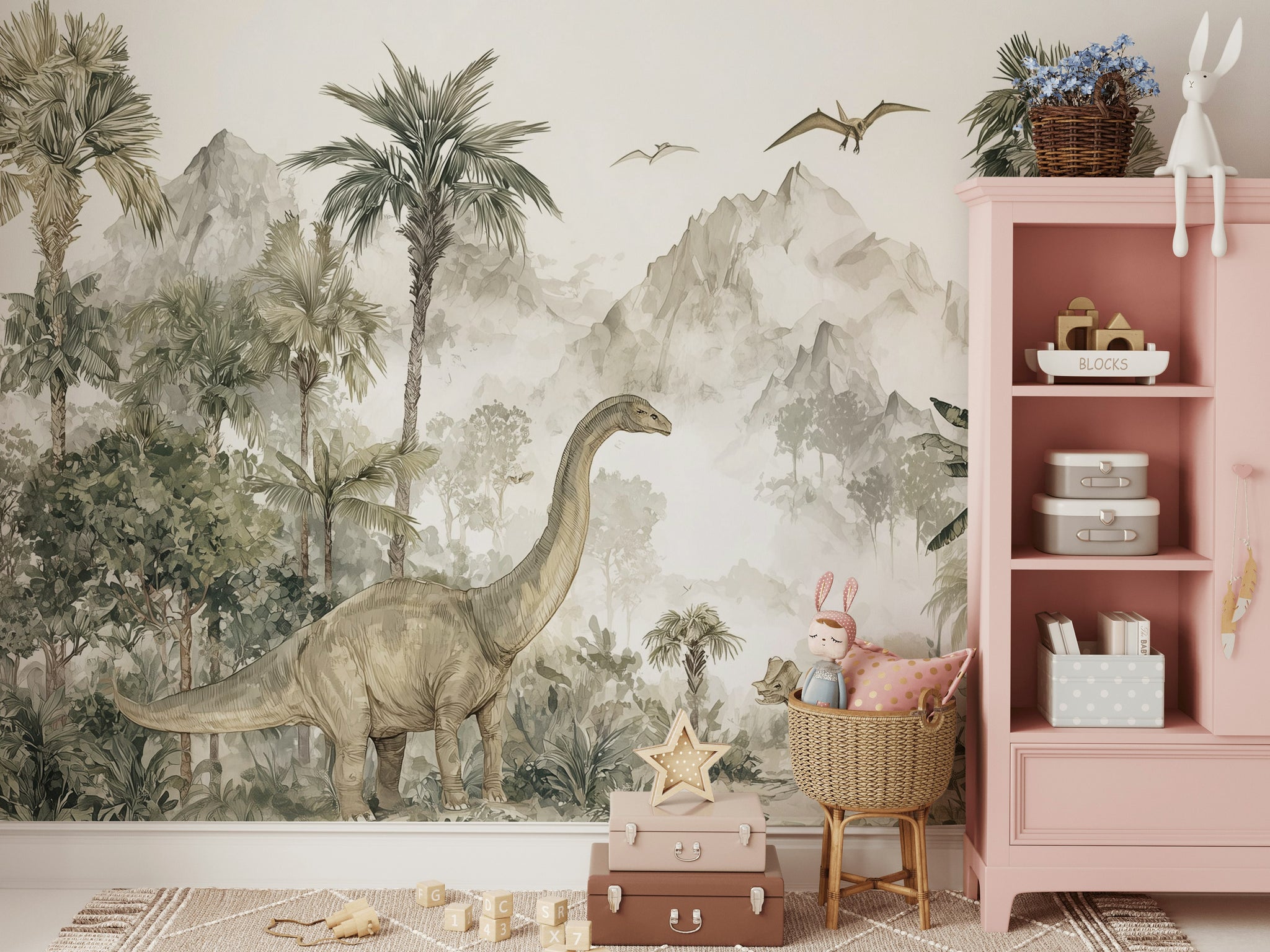 Dinosaurs Wallpaper Prehistoric Removable Nature Wall Mural
