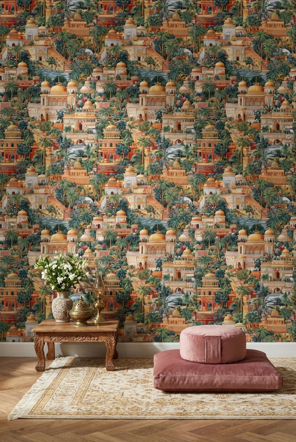 Exotic Architectural Wallpaper Scenic Landscape Wall Mural