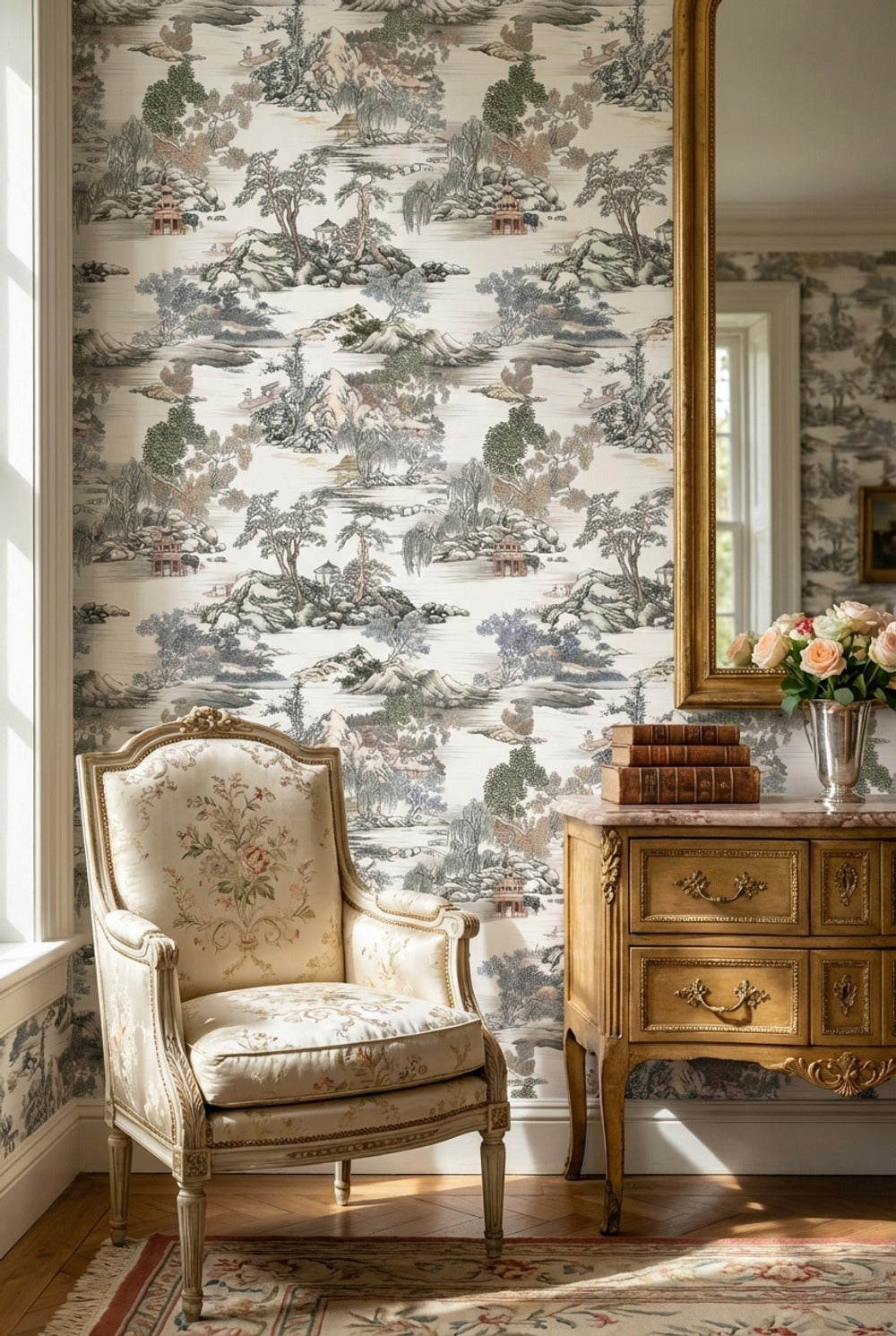 Oriental Landscape Wallpaper Scenic Nature Wall Mural