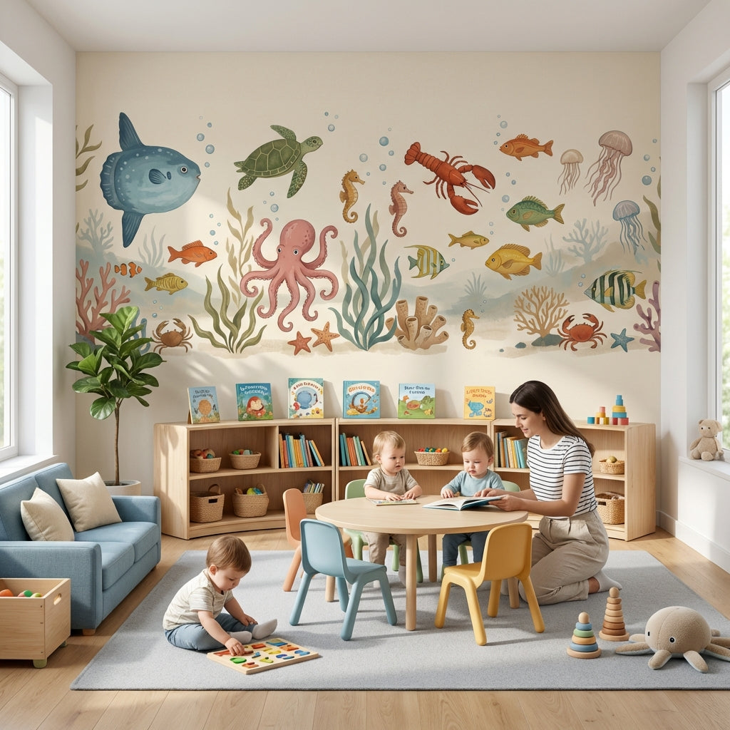 Underwater Wallpaper Sea Creatures Ocean Wall Mural