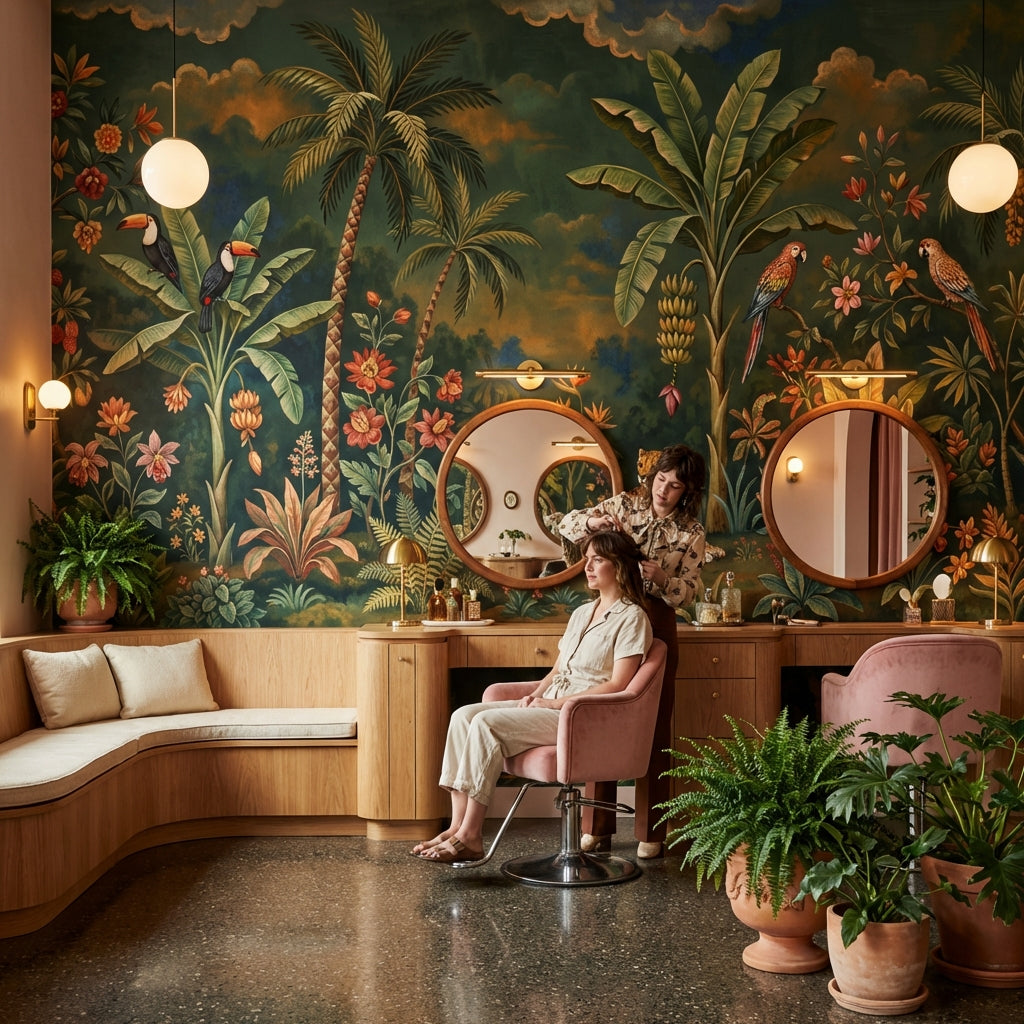 Jungle Wallpaper Vintage Tropical Wall Mural