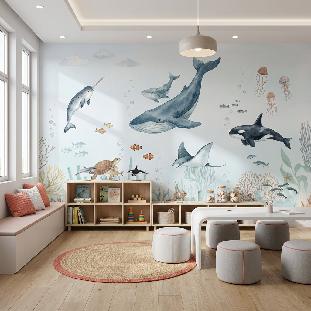 Underwater Wallpaper Marine Life Ocean Wall Mural