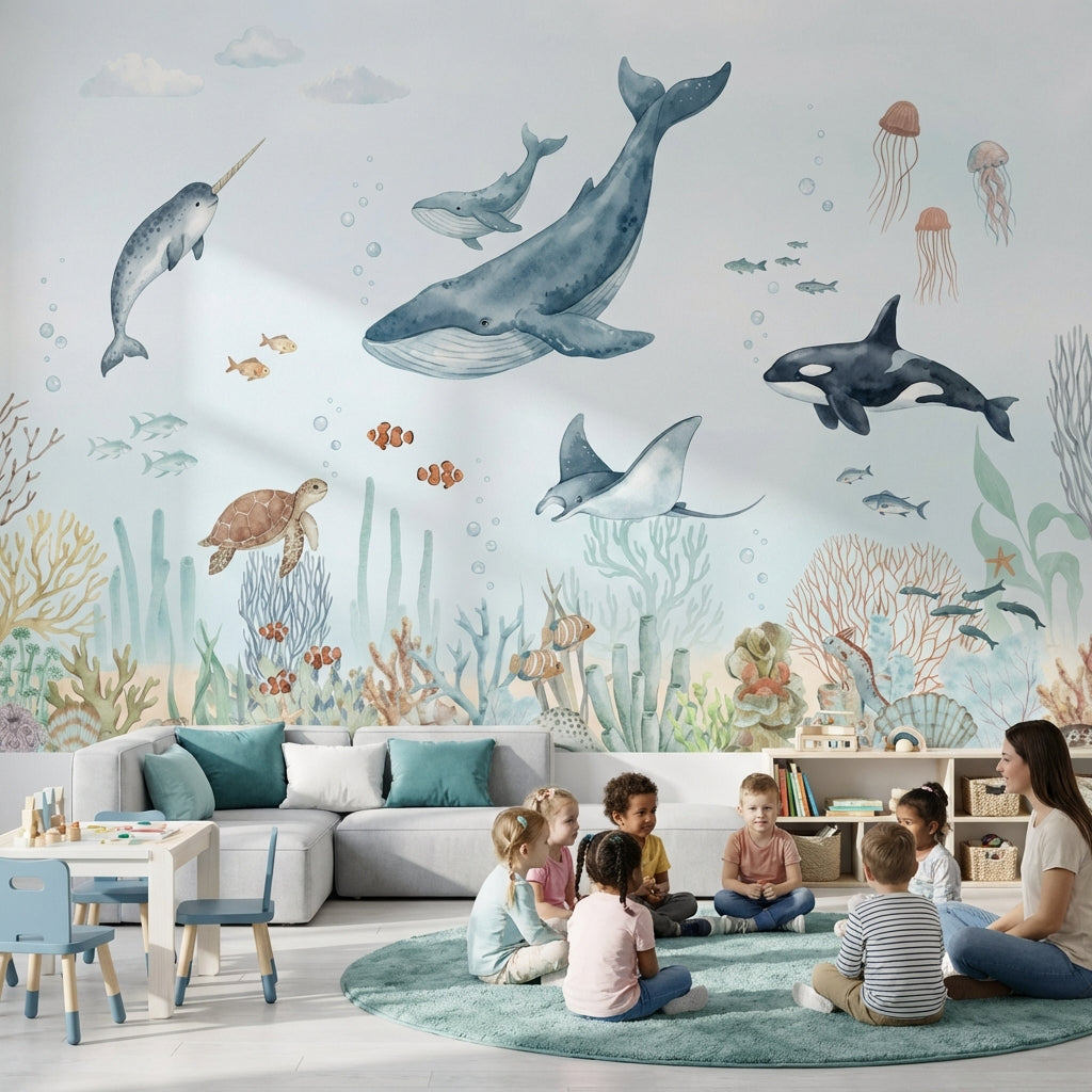Underwater Wallpaper Marine Life Ocean Wall Mural