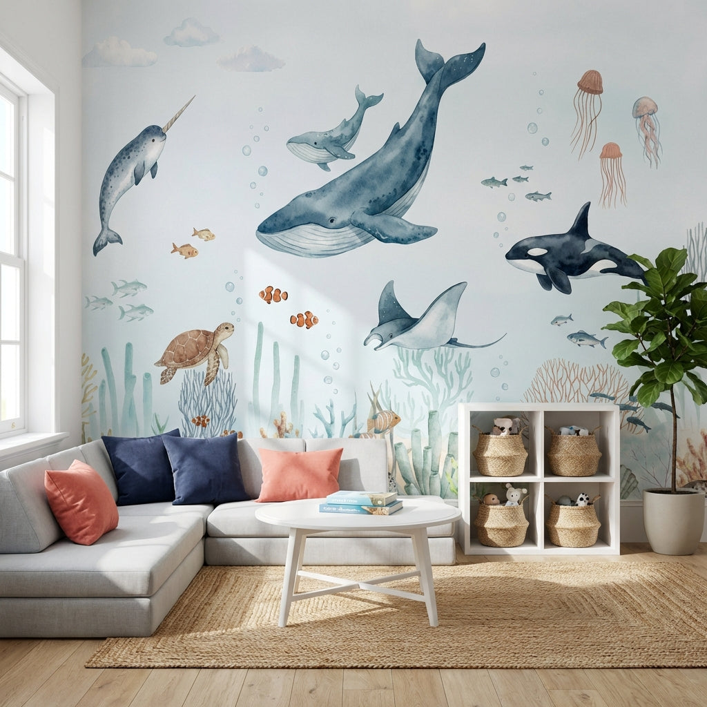 Underwater Wallpaper Marine Life Ocean Wall Mural