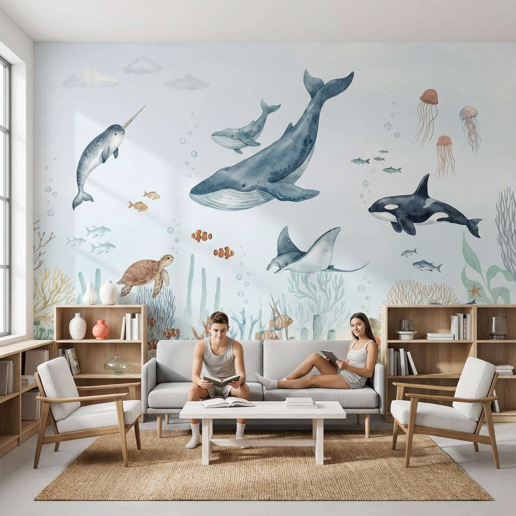 Underwater Wallpaper Marine Life Ocean Wall Mural
