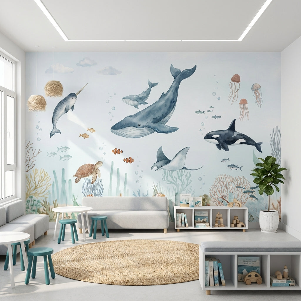 Underwater Wallpaper Marine Life Ocean Wall Mural