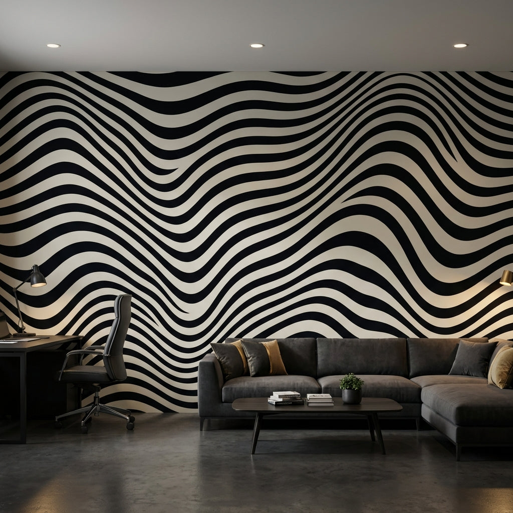 White Background Wallpaper Abstract Pattern Wall Mural