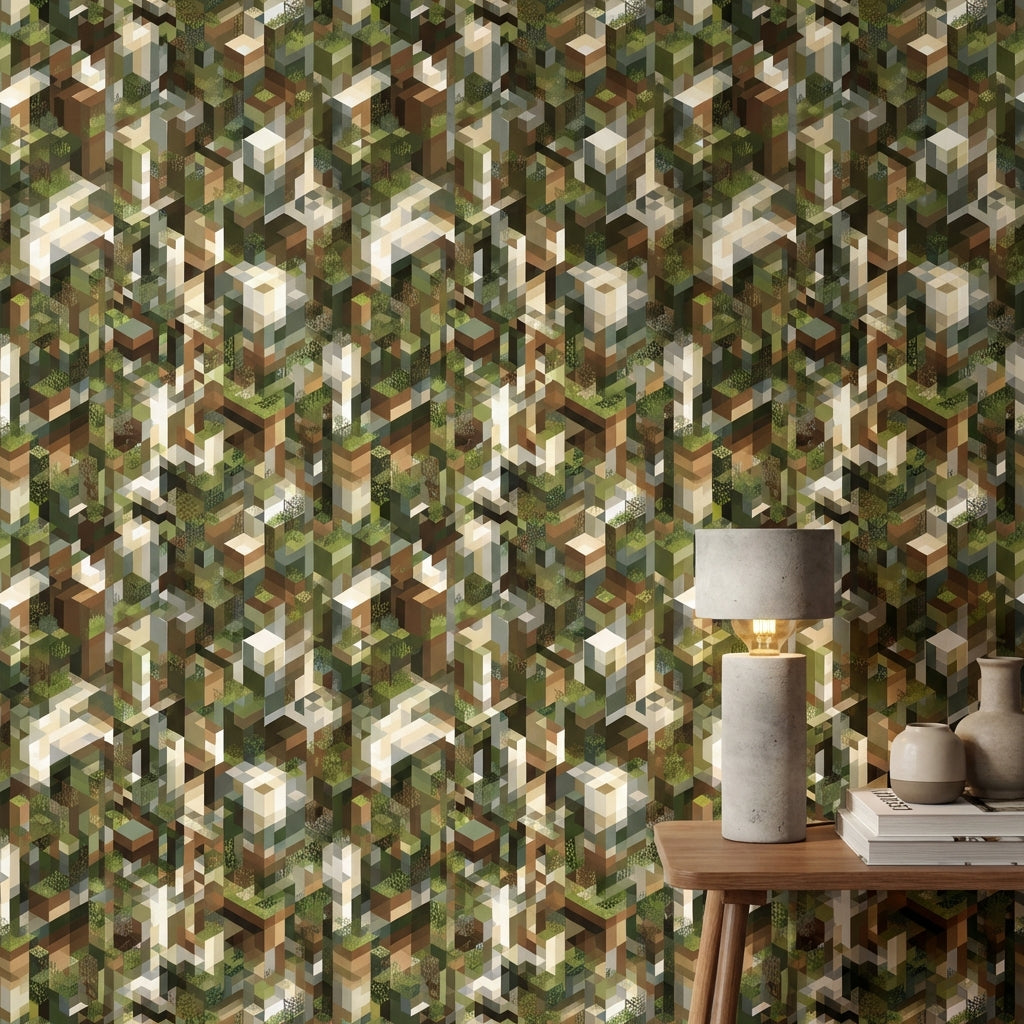 Geometric Wallpaper Abstract Removable Modern Wall Art