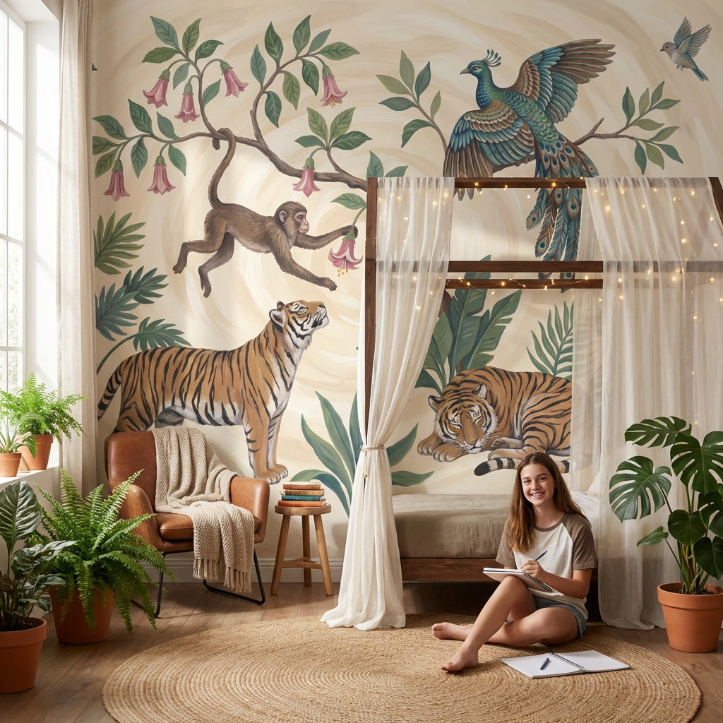 Wildlife Jungle Wallpaper Tropical Nature Wall Mural