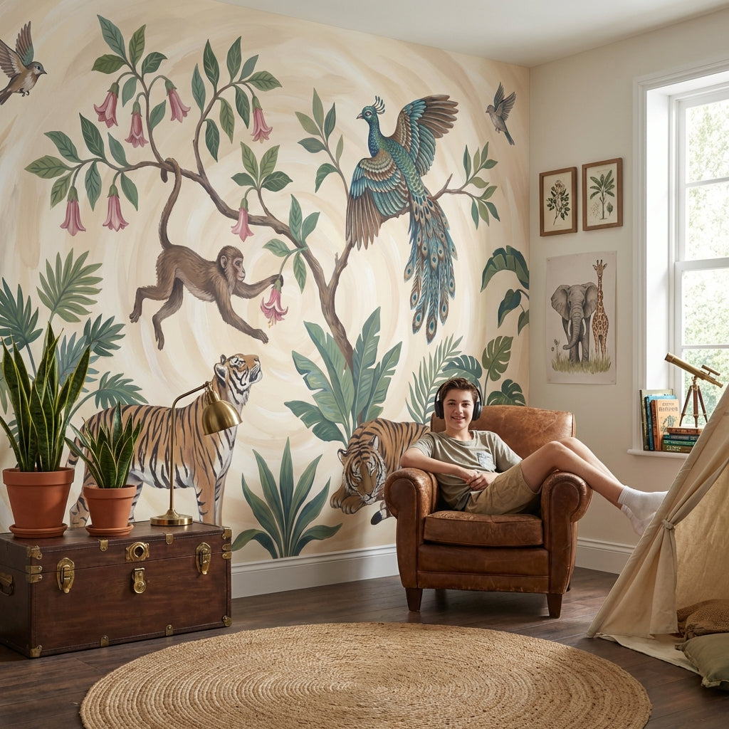 Wildlife Jungle Wallpaper Tropical Nature Wall Mural
