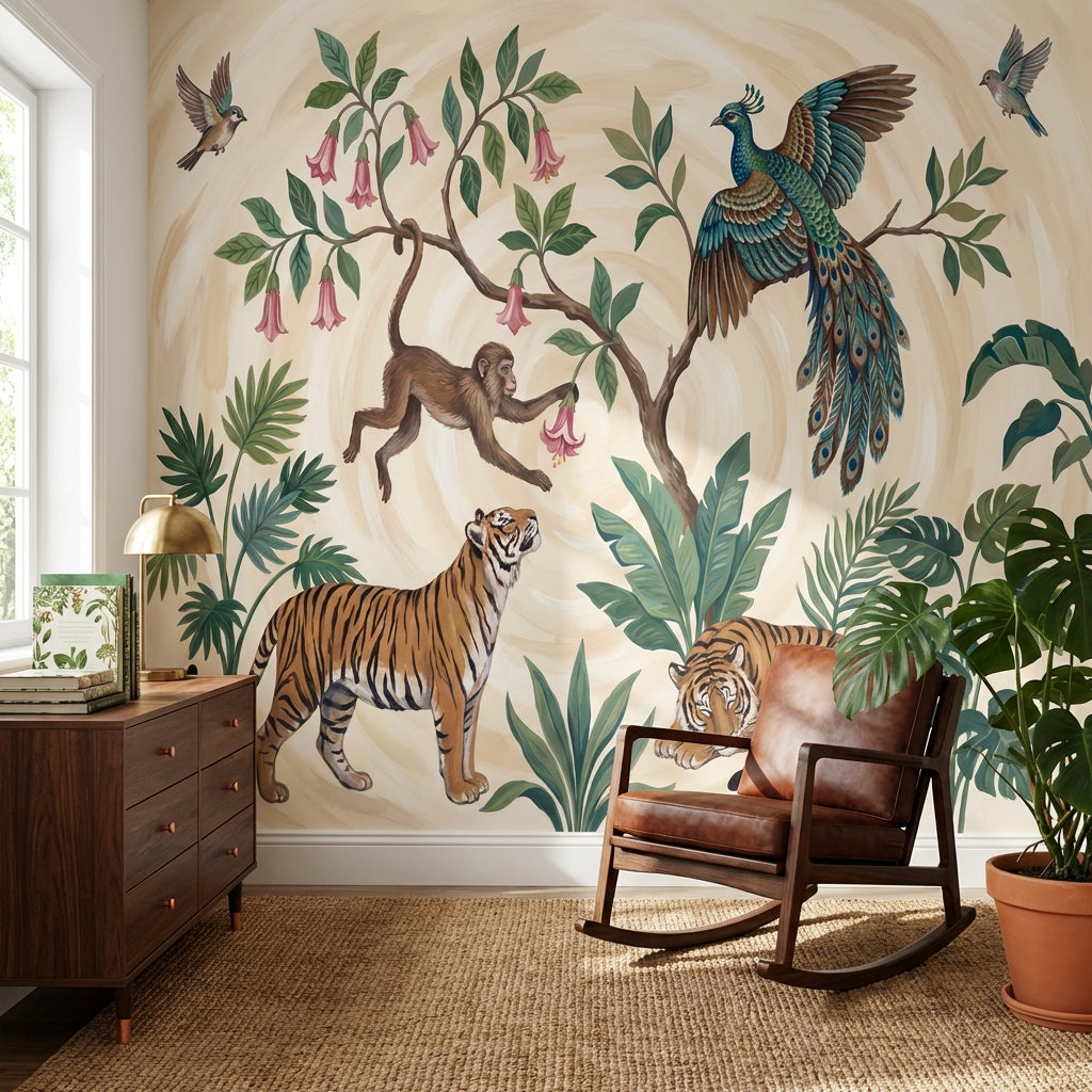 Wildlife Jungle Wallpaper Tropical Nature Wall Mural