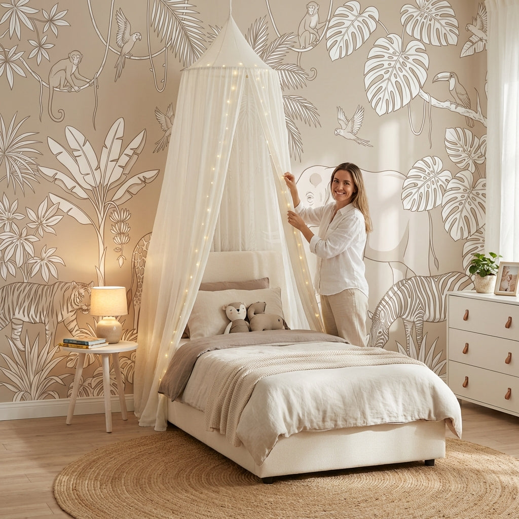 Jungle Wallpaper Animals Tropical Wall Decor