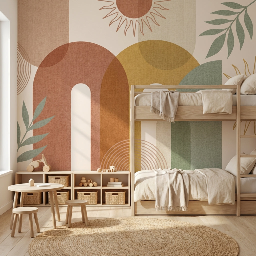 Geometric Wallpaper Modern Abstract Removable Wall Decor