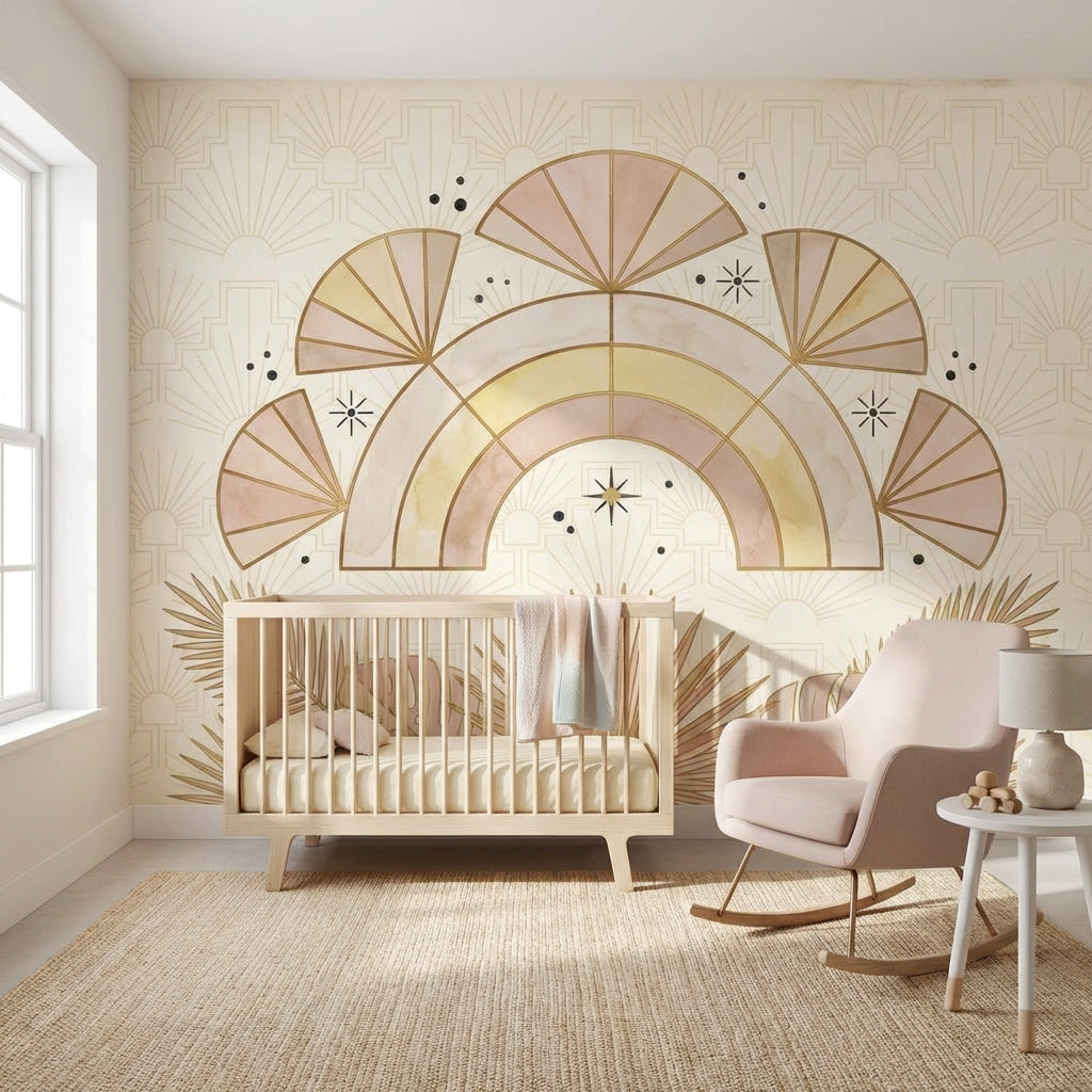 Art Deco Wallpaper Geometric Abstract Wall Mural