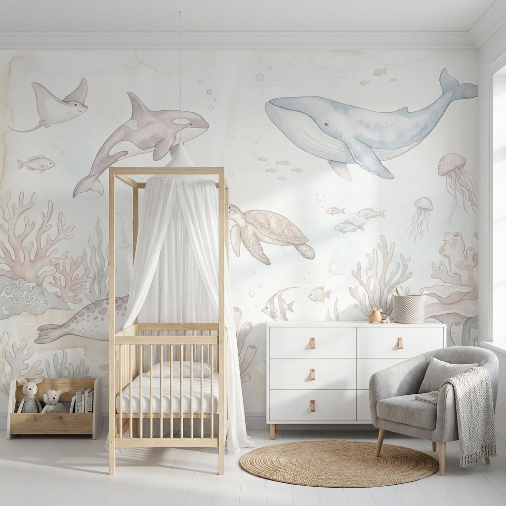 Marine Life Wallpaper Ocean Sea Animals Wall Mural