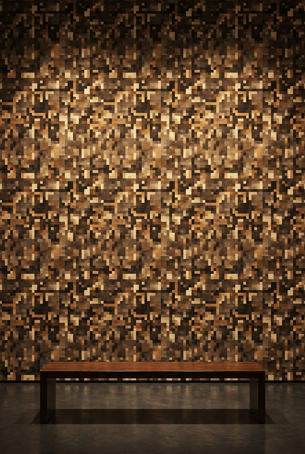 Pixelated Wallpaper Geometric Mosaic Decorative Mural
