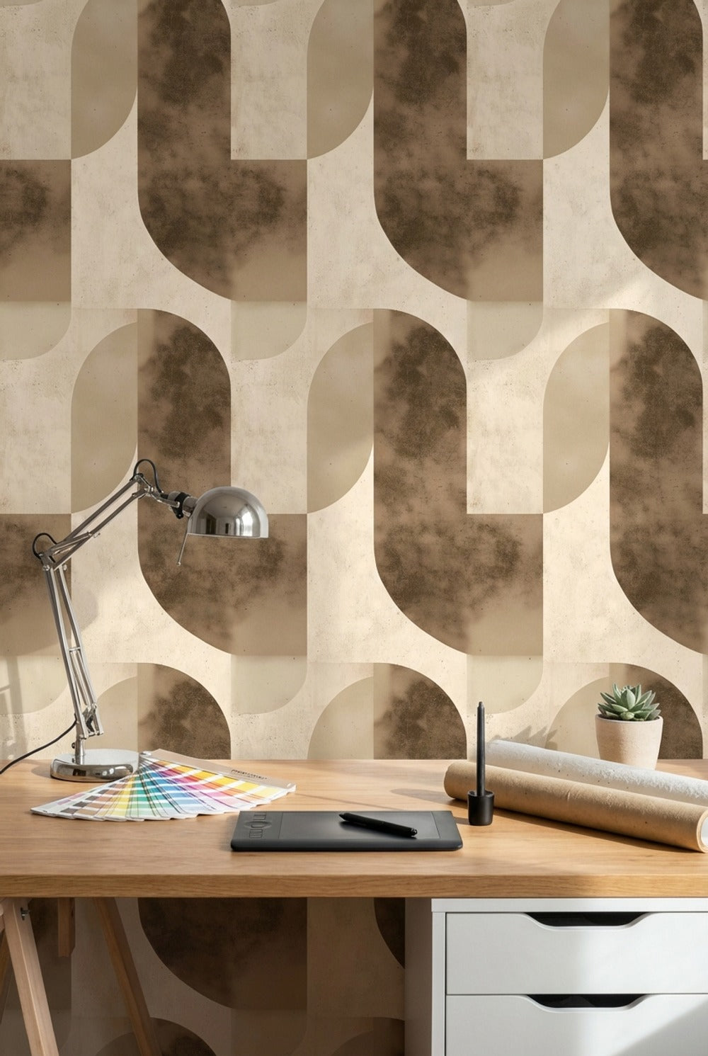 Mid Century Modern Wallpaper Retro Modern Decorative Mural