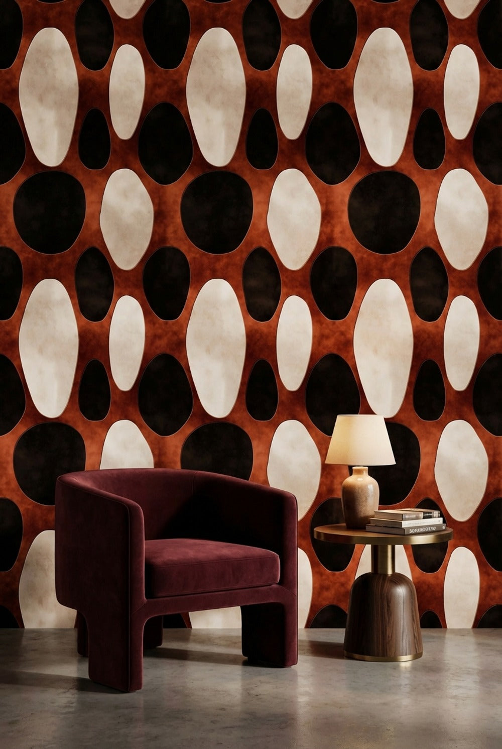 Mid Century Modern Wallpaper Retro Modern Decorative Mural