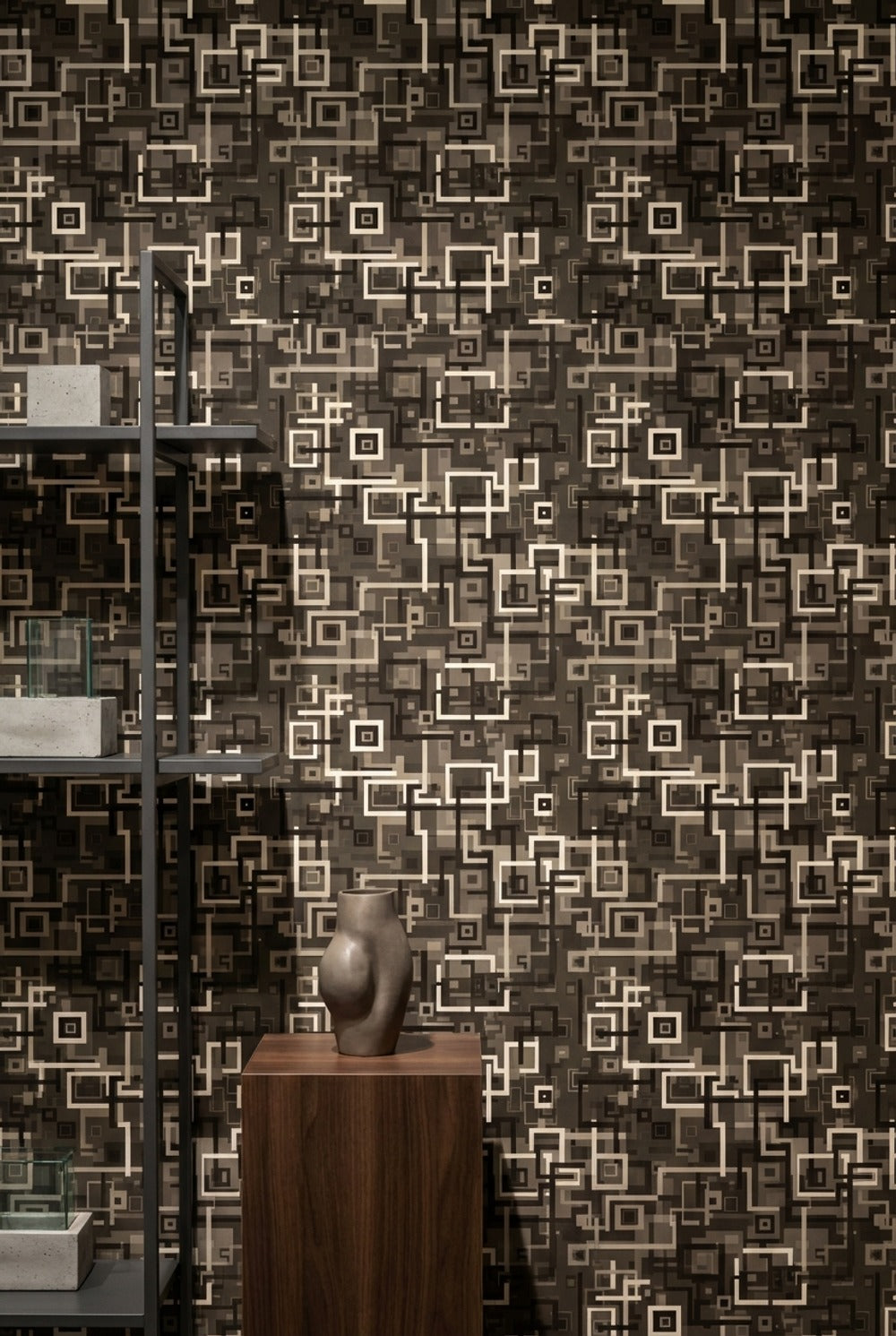 Mid-Century Modern Wallpaper Modern Geometric Removable Abstract Wall Art