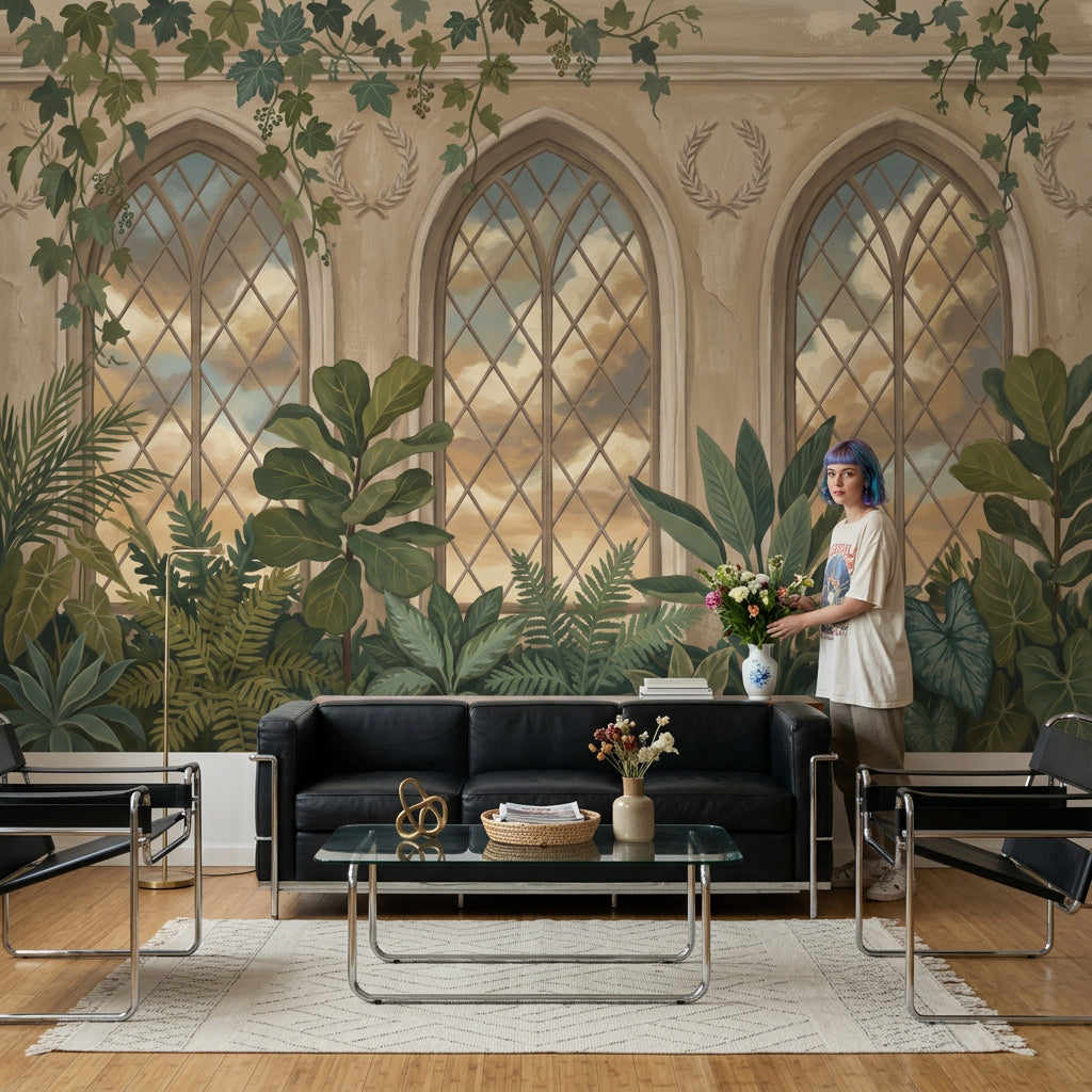 Cloudy Sky Wallpaper Indoor Garden Removable Wall Decor