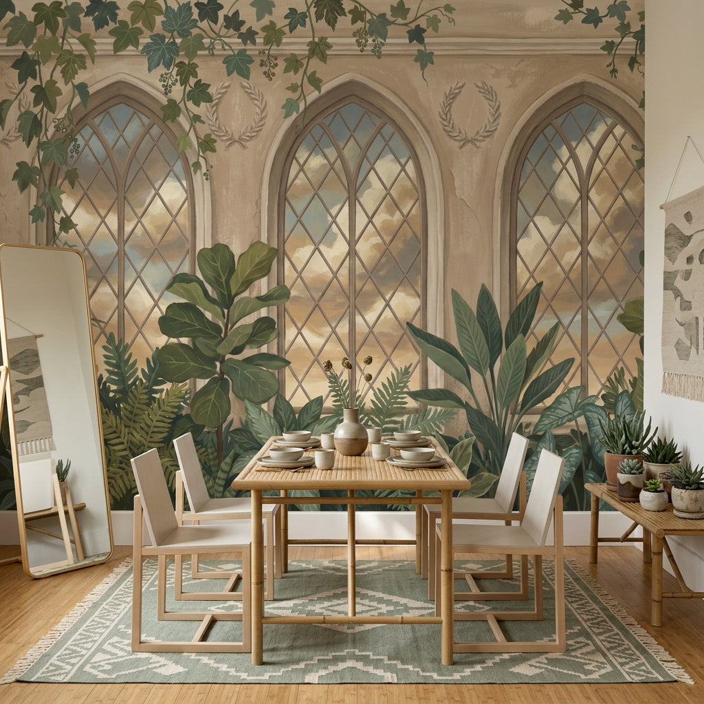 Cloudy Sky Wallpaper Indoor Garden Removable Wall Decor