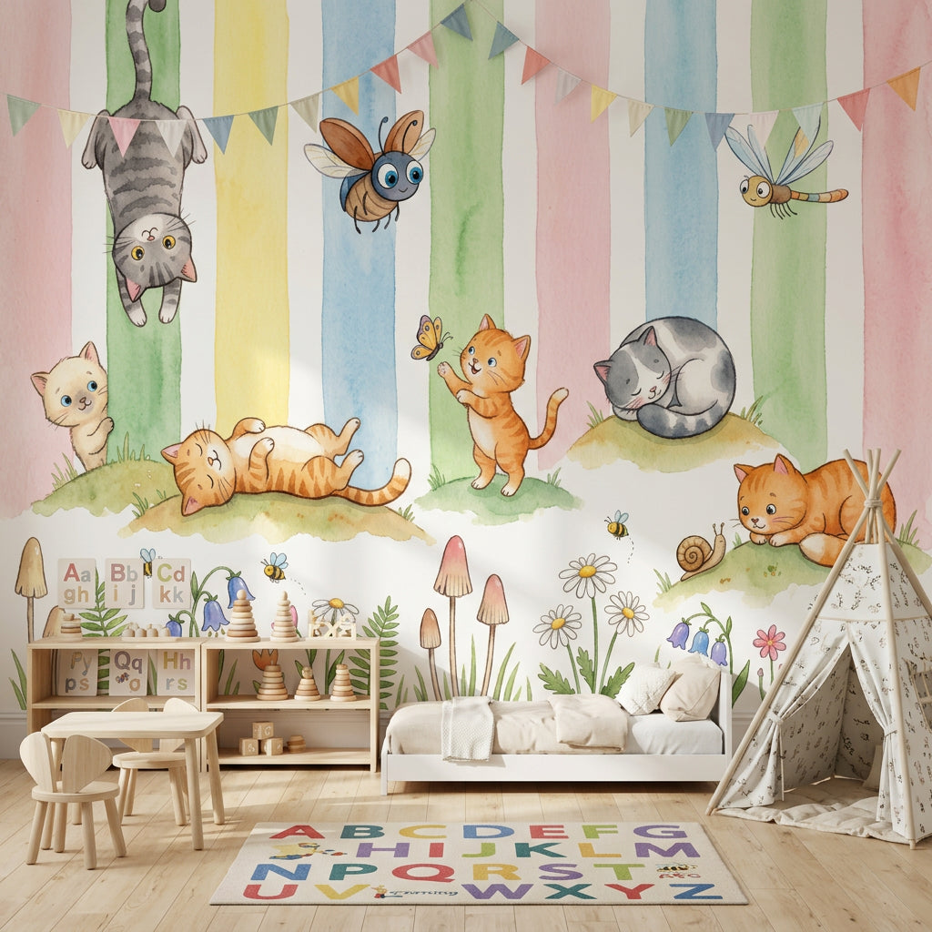 Meadow Flowers Wallpaper Wildflower Botanical Wall Mural